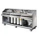 FWE SBBC-5 50 lb. Ice Bin Removable Speed Rack-59" Portable Bar-Stainless Steel Exterior 1 image