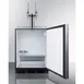 Summit SBC58BLBIADAIFNCFTWIN 24" Nitro Cold Brew Coffee Dispenser, ADA / 5.5 cu. ft. - 115V 3 image