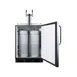 Summit SBC58BLBICSSADA 24" 1 Tower Draft Beer Cooler Dispenser, 5.5 cu. ft. 4 image