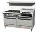 Southbend 4601DC-2RR 60" Gas Restaurant Range w/ (6) Open Burners, 24" Raised Griddle/Broiler Right, (1) Standard Oven, (1) Cabinet Base, 276.500 BTU  1 image