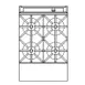 Southbend P24N-BB-SU 24" Gas Heavy Duty Range, (4) Open Burners w/ (2) Step-Up, Modular Base, 140.000 BTU 1 image