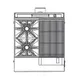 Southbend P32N-XC 32" Gas Heavy Duty Range w/ (2) Open Burners, 16" Charbroiler Right, Modular Base, 130.000 BTU 1 image