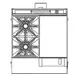 Southbend P32N-XG 32" Gas Heavy Duty Range w/ (2) Open Burners, 16" Griddle Right, Modular Base, 130.000 BTU 1 image