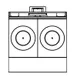 Southbend P36N-FF 36" Gas Heavy Duty Range w/ (2) French Hot Tops, Modular Base, 70.000 BTU 1 image