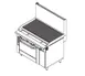 Southbend P48D-CCCC 48" Gas Heavy Duty Range w/ 48" Full Charbroiler, (1) Standard Oven, (1) Cabinet Base, 173.000 BTU 1 image