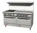 Southbend S60DC-3TL 60" Gas Restaurant Range w/ (4) Open Burners, 36" Griddle Left w/ Thermostatic Controls, (1) Standard Oven, (1) Cabinet Base, 211.000 BTU 1 image