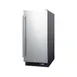 Summit SCFF1533BSS 23" Undercounter Freezer in Black, w/ Stainless Steel Door, 2.4 cu. ft. 2 image