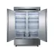 Summit SCFF497 56" Two Section Solid Door Reach-In Freezer, All Stainless Steel, 49 cu. ft. 3 image