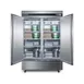 Summit SCFF497 56" Two Section Solid Door Reach-In Freezer, All Stainless Steel, 49 cu. ft. 4 image