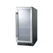 Summit SCR1536BG Beverage Refrigerator, 15" Black, 2.45 cu ft, Thermostat, Glass Door, Built‑In 2 image