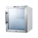Summit SCR215L 17" Countertop Beverage Glass Door Refrigerator in White, 1.7 cu. ft. 2 image