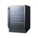 Summit SCR2466B 23" 1-Section Glass Door Beverage Merchandiser in Black, 6 Bottle 2 image