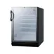 Summit SCR600BGLBIADA 24" Built-in Undercounter Glass Door Refrigerator in Black, 5.5 cu. ft. 2 image