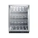 Summit SCR610BLCHCSS 24" Glass Door Wine Refrigerator, Single Temperature, 20 Bottles 3 image