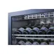 Summit SCR610BLCHCSS 24" Glass Door Wine Refrigerator, Single Temperature, 20 Bottles 4 image