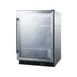 Summit SCR610BLCSS 24" Beverage Merchandiser, 5.0 cu ft, Steel Exterior, Shelves, Door, ENERGY STAR® 1 image