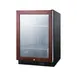 Summit SCR610BLPNR 24" Beverage Center w/ Glass Door, Black Exterior, 5 cu.ft 3 image