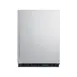 Summit SCR610BLSD 24" Stainless Steel Door Undercounter Refrigerator in Black, 5 cu. ft. 2 image