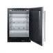 Summit SCR610BLSD 24" Stainless Steel Door Undercounter Refrigerator in Black, 5 cu. ft. 3 image