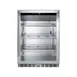 Summit SCR611GLOS 24" Outdoor Countertop Glass Door Refrigerator, Stainless Steel, 5.0 cu. ft. 2 image