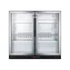 Summit SCR7012DB Beverage Merchandiser in Black, Two Swing Glass Door w/ Lock, 7.4 cu. ft. 1 image