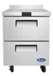 Atosa USA MGF8423GR 27" 1-Section WorkTop Refrigerator with Backsplash, 2 Drawers, 7.15 cu. ft. 1 image