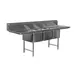 Serv-Ware 3CWPH18182-24 106" Three Compartment Sink, 18"W x 18"L Bowl With 2 Drainboards 1 image