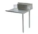 Serv-Ware CDT24R-CWP 24" Clean Straight Dishtable w/ Right Table, 11" Backsplash, Galvanized Legs 1 image