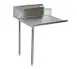Serv-Ware CDT36L-CWP 36" Clean Straight Dishtable w/ Left Table, 11" Backsplash, Galvanized Legs 1 image