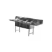 Serv-Ware D3CWP18182-18 90" Three Compartment Sink, 18"W x 18"L Bowl With 2 Drainboards 1 image