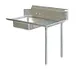 Serv-Ware DDT60R-CWP 60" Straight Soiled Dishtable w/ Right Table, 6-1/4"D Sink, 11" Backsplash 1 image