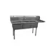 Serv-Ware E3CWP1515R-15 62" Three Compartment Sink, 15"W x 15"L Bowl With Right-Hand Drainboard 1 image