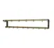 Serv-Ware SW-72-CWP Stainless Steel Wall-Mounted Pot Rack w/ (12) Double Prong Hooks  1 image