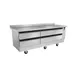 Silver King SKFCB84H-EDUS2 84" 4 Drawers Freezer Chef Base w/ Flat Top 1 image