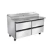 Silver King SKPZ60-EDUS11 60" 4 Drawers Refrigerated Pizza Prep Table, (8) 1/3 Pans 1 image