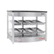 Skyfood FWD2S8P 25" Steam Line Food Warmer Display Case with Double Shelf, (8) Pans 1 image