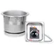 APW Wyott SM-50-7DS ULS Round Drop-In Soup Well, 8-1/2" Diameter, 7 Quart, w/ drain 1 image