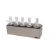 San Jamar P9715 Countertop Pump Double Well 24" x 7-7/8" x 12-1/2" 5 2-1/2 Qt Pumps Stainless Steel 1 image