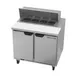 Beverage Air SPE36HC-08 36" Two Section Sandwich/Salad Prep Table w/ 2 Doors, 8 pans, 10 cu. ft. 2 image