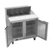 Beverage Air SPE36HC-08 36" Two Section Sandwich/Salad Prep Table w/ 2 Doors, 8 pans, 10 cu. ft. 3 image