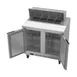 Beverage Air SPE36HC-08 36" Two Section Sandwich/Salad Prep Table w/ 2 Doors, 8 pans, 10 cu. ft. 4 image