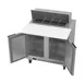 Beverage Air SPE36HC-08C 36" Two Section Sandwich/Salad Prep Table w/ 2 Doors, 8 pans, 10 cu. ft. 4 image