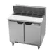 Beverage Air SPE36HC-10 36" Two Section Sandwich/Salad Prep Table w/ 2 Doors, 10 pans, 10 cu. ft. 2 image