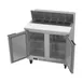 Beverage Air SPE36HC-10 36" Two Section Sandwich/Salad Prep Table w/ 2 Doors, 10 pans, 10 cu. ft. 4 image