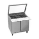 Beverage Air SPE36HC-15M-STL 36" Mega Top Sandwich/Salad Prep Table w/ 2 Doors, 15 Pans, 10 cu. ft. 1 image