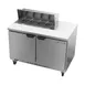 Beverage Air SPE48HC-08 48" Two Section Sandwich/Salad Prep Table w/ 2 Doors, 8 pans, 13 cu. ft. 2 image