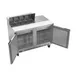 Beverage Air SPE48HC-08 48" Two Section Sandwich/Salad Prep Table w/ 2 Doors, 8 pans, 13 cu. ft. 3 image