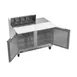 Beverage Air SPE48HC-08C 48" Two Section Sandwich/Salad Prep Table w/ 2 Doors, 8 pans, 13 cu. ft. 3 image