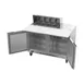 Beverage Air SPE48HC-08C 48" Two Section Sandwich/Salad Prep Table w/ 2 Doors, 8 pans, 13 cu. ft. 4 image