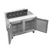 Beverage Air SPE48HC-10 48" Two Section Sandwich/Salad Prep Table w/ 2 Doors, 10 pans, 13 cu. ft. 4 image